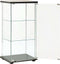 vidaXL - Vitrinekast - gehard - glas - zwart