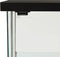 vidaXL - Vitrinekast - gehard - glas - zwart
