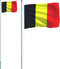 vidaXL - Vlag - met - vlaggenmast - België - 6,23 - m - aluminium