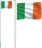 vidaXL - Vlag - met - vlaggenmast - Ierland - 6,23 - m - aluminium