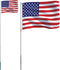 vidaXL - Vlag - met - vlaggenmast - Verenigde - Staten - 5,55 - m - aluminium