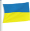 vidaXL - Vlag - Oekraïne - met - messing - oogjes - 90x150 - cm
