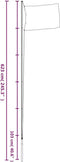 vidaXL - Vlaggenmast - deelbaar - 6,23 - m - aluminium - zilverkleurig