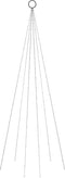 vidaXL - Vlaggenmast - kerstboom - 108 - LED's - blauw - 180 - cm