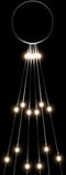vidaXL - Vlaggenmast - kerstboom - 108 - LED's - koudwit - 180 - cm