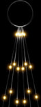 vidaXL - Vlaggenmast - kerstboom - 108 - LED's - warmwit - 180 - cm
