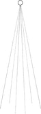 vidaXL - Vlaggenmast - kerstboom - 108 - LED's - warmwit - 180 - cm