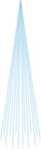 vidaXL - Vlaggenmast - kerstboom - 1134 - LED's - blauw - 800 - cm