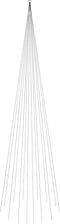 vidaXL - Vlaggenmast - kerstboom - 1134 - LED's - blauw - 800 - cm