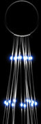 vidaXL - Vlaggenmast - kerstboom - 1134 - LED's - blauw - 800 - cm