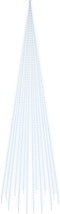 vidaXL - Vlaggenmast - kerstboom - 1134 - LED's - koudwit - 800 - cm