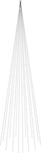 vidaXL - Vlaggenmast - kerstboom - 1134 - LED's - koudwit - 800 - cm