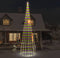 vidaXL - Vlaggenmast - kerstboom - 1134 - LED's - meerkleurig - 800 - cm