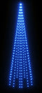 vidaXL - Vlaggenmast - kerstboom - 310 - LED's - blauw - 300 - cm