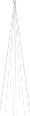 vidaXL - Vlaggenmast - kerstboom - 310 - LED's - blauw - 300 - cm
