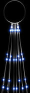 vidaXL - Vlaggenmast - kerstboom - 310 - LED's - blauw - 300 - cm