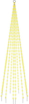 vidaXL - Vlaggenmast - kerstboom - 310 - LED's - warmwit - 300 - cm