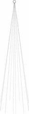 vidaXL - Vlaggenmast - kerstboom - 310 - LED's - warmwit - 300 - cm