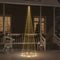 vidaXL - Vlaggenmast - kerstboom - 310 - LED's - warmwit - 300 - cm