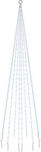 vidaXL - Vlaggenmast - kerstboom - 310 - LED's - koudwit - 300 - cm