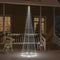 vidaXL - Vlaggenmast - kerstboom - 310 - LED's - koudwit - 300 - cm