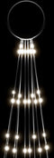 vidaXL - Vlaggenmast - kerstboom - 310 - LED's - koudwit - 300 - cm