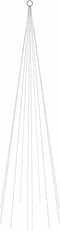 vidaXL - Vlaggenmast - kerstboom - 310 - LED's - koudwit - 300 - cm