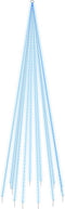 vidaXL - Vlaggenmast - kerstboom - 732 - LED's - blauw - 500 - cm