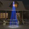 vidaXL - Vlaggenmast - kerstboom - 732 - LED's - blauw - 500 - cm