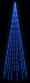 vidaXL - Vlaggenmast - kerstboom - 732 - LED's - blauw - 500 - cm