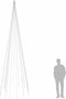 vidaXL - Vlaggenmast - kerstboom - 732 - LED's - blauw - 500 - cm