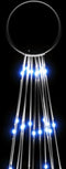 vidaXL - Vlaggenmast - kerstboom - 732 - LED's - blauw - 500 - cm