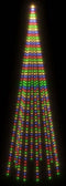 vidaXL - Vlaggenmast - kerstboom - 732 - LED's - meerkleurig - 500 - cm