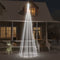 vidaXL - Vlaggenmast - kerstboom - 732 - LED's - koudwit - 500 - cm