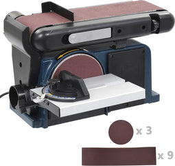 vidaXL - Vlak- - en - bandschuurmachine - elektrisch - 370 - W - 150 - mm