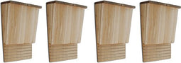 vidaXL - Vleermuizenkasten - 4 - st - 22x12x34 - cm - hout