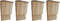 vidaXL - Vleermuizenkasten - 4 - st - 22x12x34 - cm - hout