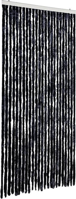 vidaXL - Vliegengordijn - 100x200 - cm - chenille - antracietkleurig