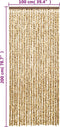vidaXL - Vliegengordijn - 100x200 - cm - chenille - beige - en - bruin