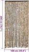 vidaXL - Vliegengordijn - 100x200 - cm - chenille - beige - en - bruin