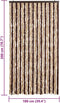 vidaXL - Vliegengordijn - 100x200 - cm - chenille - beige - en - lichtbruin