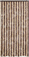vidaXL - Vliegengordijn - 100x200 - cm - chenille - beige - en - lichtbruin