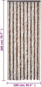 vidaXL - Vliegengordijn - 100x200 - cm - chenille - beige - en - lichtbruin