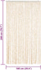 vidaXL - Vliegengordijn - 100x200 - cm - chenille - beige - en - wit