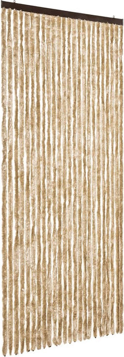 vidaXL - Vliegengordijn - 100x200 - cm - chenille - beige