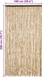 vidaXL - Vliegengordijn - 100x200 - cm - chenille - beige