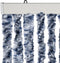 vidaXL - Vliegengordijn - 100x200 - cm - chenille - blauw - en - wit