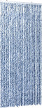 vidaXL - Vliegengordijn - 100x200 - cm - chenille - blauw - en - wit