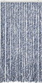 vidaXL - Vliegengordijn - 100x200 - cm - chenille - blauw - en - wit