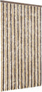 vidaXL - Vliegengordijn - 100x200 - cm - chenille - donkerbruin - en - beige